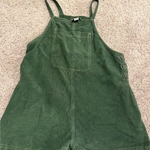 BDG Forest Green Corduroy Overalls